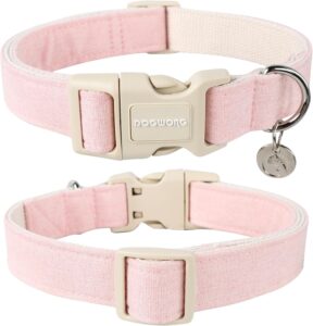 Cotton hemp dog collar